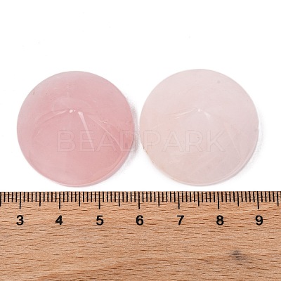Natural Rose Quartz Cabochons G-Q184-01E-1
