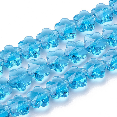 Transparent Glass Beads X-GLAA-Q066-10mm-C18-1