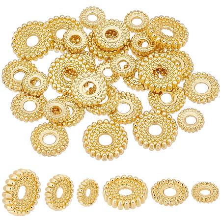   60Pcs 3 Styles Brass Spacer Bead KK-PH0037-03-1