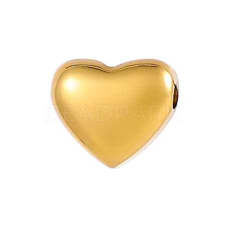 Heart 304 Stainless Steel Beads STAS-OY004-66G-1