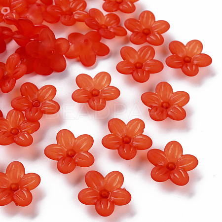 Frosted Acrylic Bead Caps MACR-S371-08A-726-1