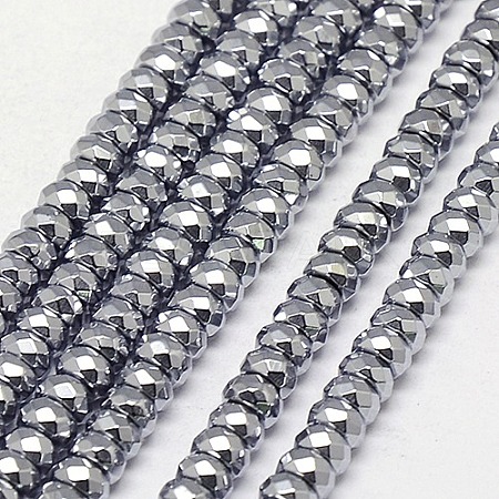 Electroplate Non-magnetic Synthetic Hematite Beads Strands G-J160-B-01-1