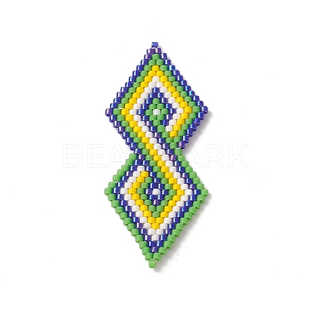 Handmade Loom Pattern MIYUKI Seed Beads PALLOY-MZ00085-1