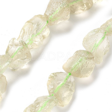 Raw Rough Natural Topaz Beads Strands G-P528-B02-02-1