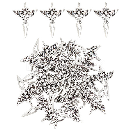Tibetan Style Alloy Pendnats FIND-AR0004-50-1