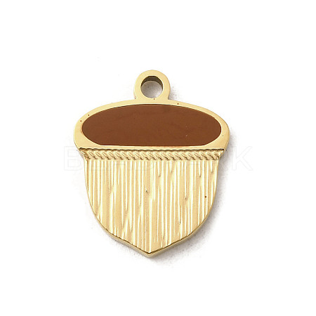 304 Stainless Steel Enamel Pendants STAS-I335-03G-01-1