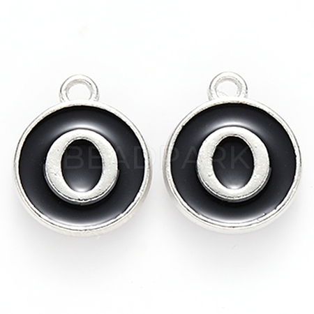 Platinum Plated Alloy Charms ENAM-S118-02O-P-1
