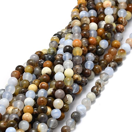 Natural Chalcedony Beads Strands G-E576-11A-1