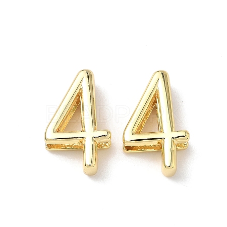 Brass Slide Charms KK-L253-15G-04-1