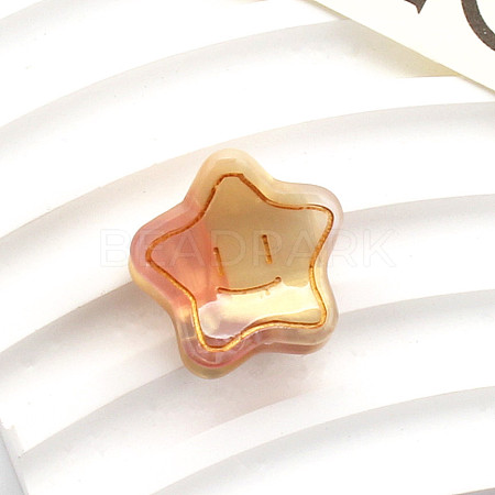 Cellulose Acetate(Resin) Star Hair Claw Clips OHAR-PW0003-030H-1
