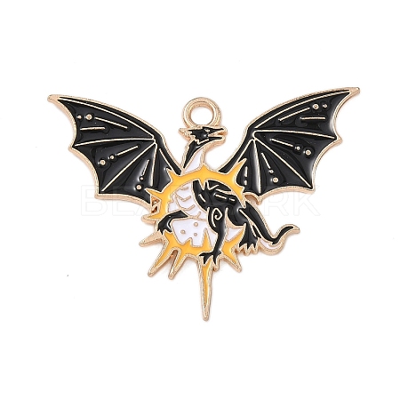 Alloy Enamel Pendants ENAM-P258-05C-G-1