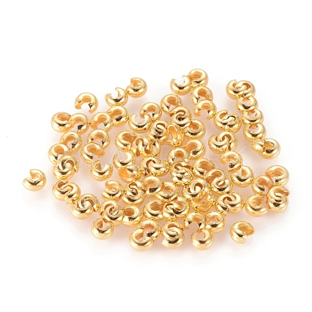 Iron Crimp Beads Covers IFIN-H028-G-1