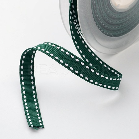 Grosgrain Polyester Ribbons for Gift Packings SRIB-I001-009-587W-1
