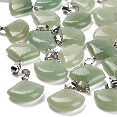 Natural Green Aventurine Pendants G-Z067-05P-06-1