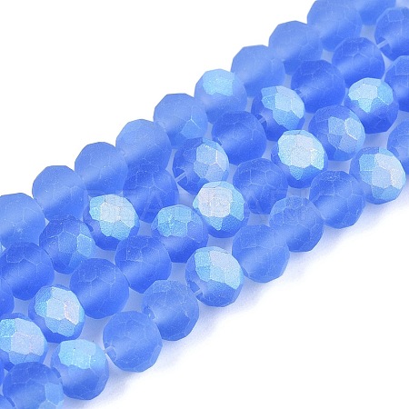 Transparent Glass Beads Strands LS-EGLA-A044-T6mm-MB14-1