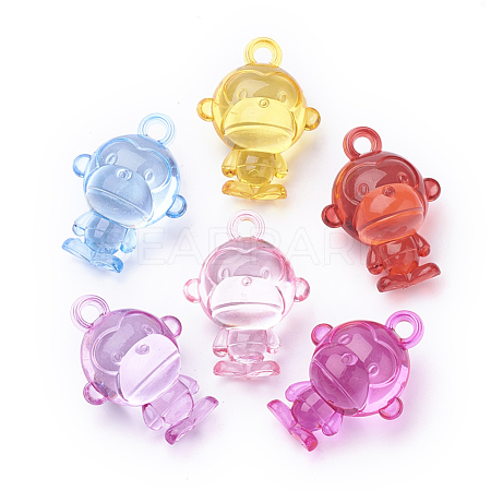Transparent Acrylic Pendants TACR-T002-12-1