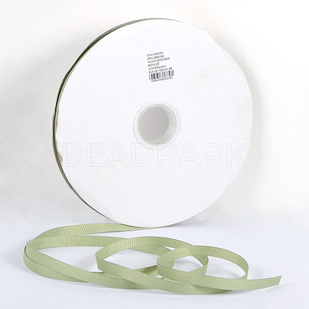 Solid Color Polyester Grosgrain Ribbon SRIB-D014-G-567-1