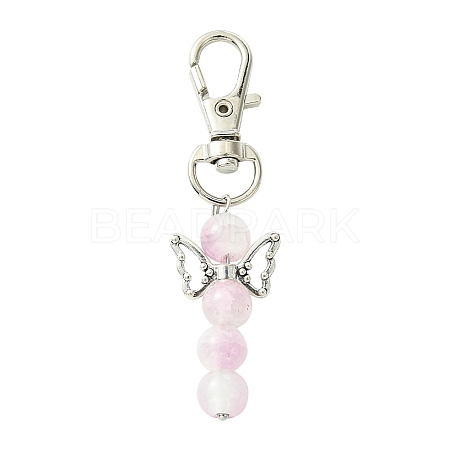 Angel Glass Pendant Decorations HJEW-YW00009-06-1