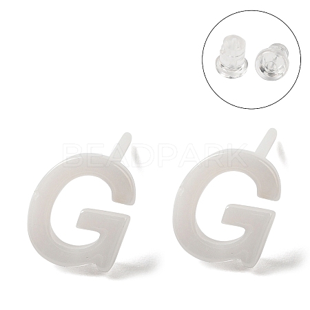 Hypoallergenic Bioceramics Zirconia Ceramic Stud Earrings EJEW-F340-04G-1
