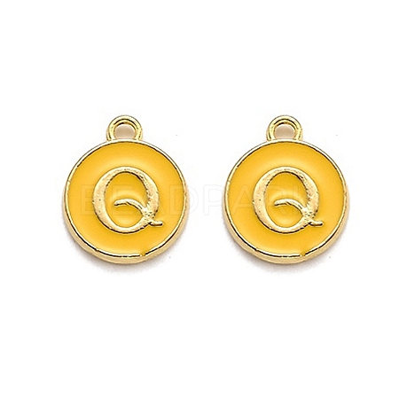 Golden Plated Alloy Enamel Charms LS-ENAM-Q437-13Q-1