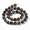 Natural Fluorescent Syenite Rock(Glow under UV Light) Beads Strands G-G990-F01-3