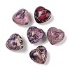 Dyed Natural Imperial Jasper Heart Palm Stone G-Q021-03D-1