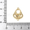 Brass Micro Pave Colorful Cubic Zirconia Heart Handbag Connector Charms KK-A252-21G-3