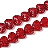 Transparent Glass Beads Strands X-GLAA-H038-01F-1