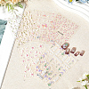 5Pcs 5 Styles Flower Pattern Self Adhesive PET Nail Art Stickers Decals MRMJ-SP0001-24-3