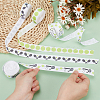 4 Rolls 4 Colors Sport Ball Print Grosgrain Ribbon OCOR-PH0004-07C-3