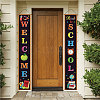 Rectangle Door Wall Hanging Polyester Sign for Festival HJEW-WH0036-02J-7