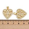 Brass Micro Pave Cubic Zirconia Pendants ZIRC-I367-07G-17-3