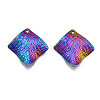 Rack Plating Rainbow Color Alloy Pendants PALLOY-S180-311-2