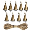 Iron Bell Hanging Ornaments LS-AJEW-H145-91AB-1