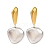 304 Stainless Steel Dangle Stud Earrings EJEW-K296-02GP-01-2
