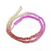 Transparent Gradient Color Glass Beads Strands X1-GLAA-H021-01B-10-4