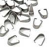 Tarnish Resistant 201 Stainless Steel Snap on Bails STAS-Q007-1-1