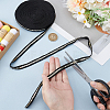 10 Yards Black Nylon Ribbon SRIB-WH0012-09A-3