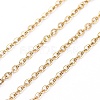 3.28 Feet PVD Vacuum Plating 304 Stainless Steel Cable Chains X-CHS-F007-01G-A-1