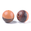 Resin & Walnut Wood Beads RESI-S358-68D-2