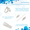 Unicraftale 14Pcs 7 Size Crystal Rhinestone Grooved Finger Ring RJEW-UN0002-55P-5