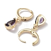 Real 18K Gold Plated Brass Dangle Hoop Earrings EJEW-L269-045G-02-2