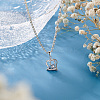 Anti-Tarnish 1Pc 925 Sterling Silver Micro Pave Cubic Zirconia Pendants STER-PH0001-24P-5