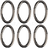 10Pcs Zinc Alloy Spring Gate Rings FIND-SP0004-31B-7