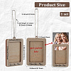 Rectangle with Word I Love You Mom Wood Hanging Photo Frame HJEW-SP0001-19B-2