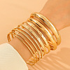8Pcs Alloy Bangle Set for Women WG160B4-03-1