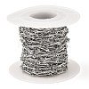 Tarnish Resistant 304 Stainless Steel Rectangle Link Chains CHS-G025-11P-3