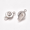 201 Stainless Steel Snap Clasps STAS-I137-06P-2