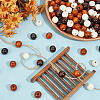 GOMAKERER 120Pcs 3 Colors Wood European Beads WOOD-GO0001-10-4