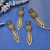 Iron Bookmark Cabochon Settings PALLOY-N0084-20AB-NF-5